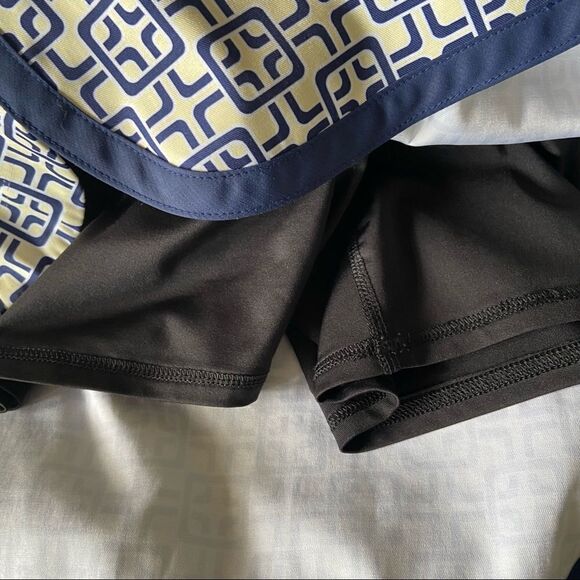 VK Sport Golf Skort Navy Yellow Print Size 8 - Picture 10 of 10